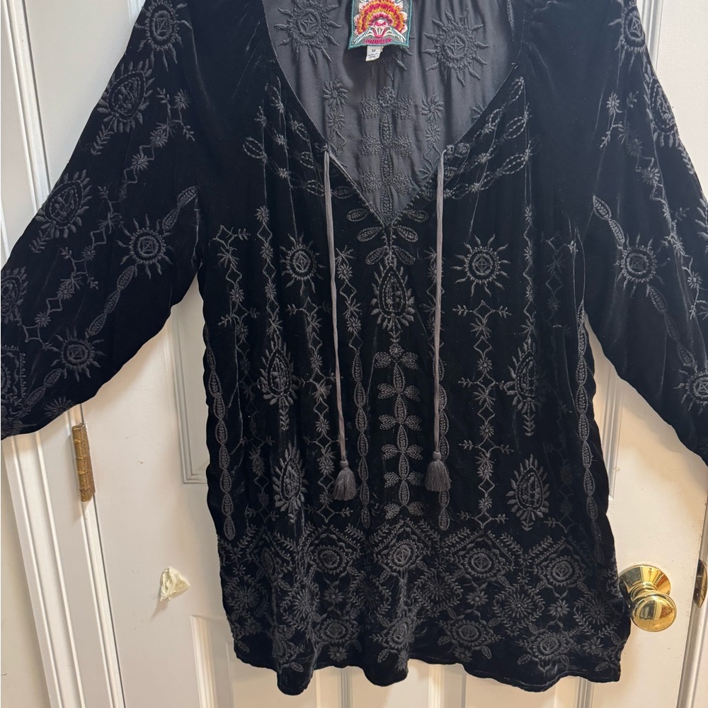Johnny Was Velvet Blouse